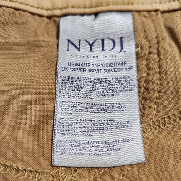 NYDJ Women’s Sheri Slim Crossroads Jeans  Premium Denim Size 14p (CJ5) - Picture 11 of 13